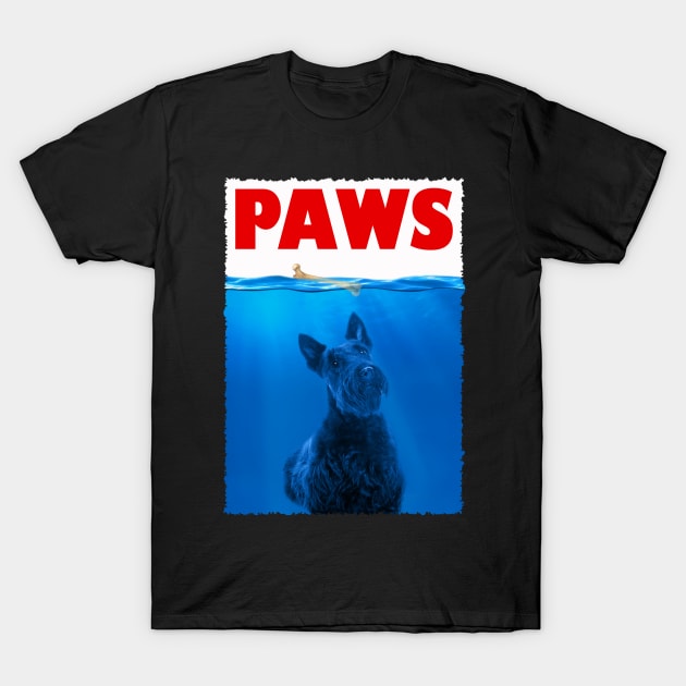 Kilted Canine Charm Scottish Terrier PAWS, Tee Triumph Extravaganza T-Shirt by Gamma-Mage